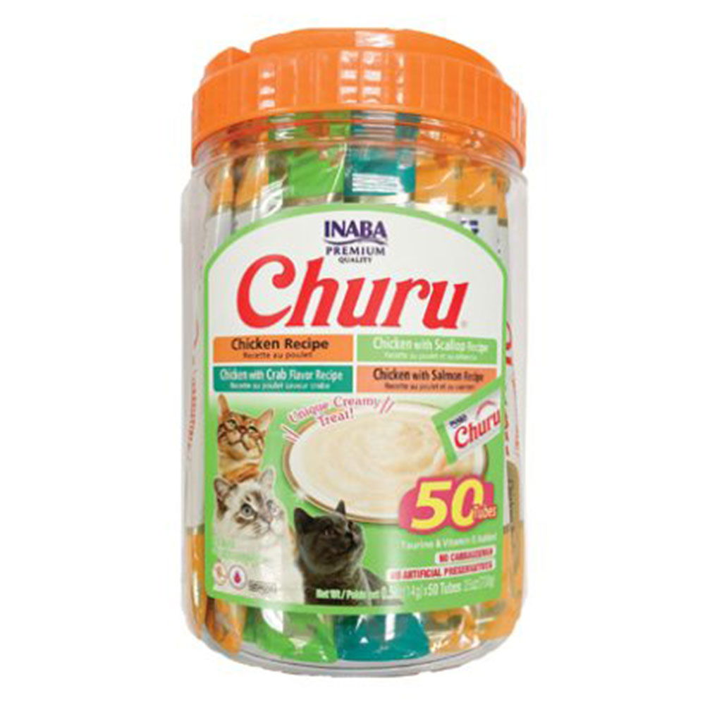 Inaba Churu Chicken and Seafood Recipe Variety Packs Cat Treats