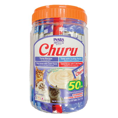 Inaba Churu Tuna and Seafood Variety Packs Cat Treats