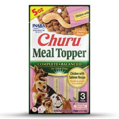 Inaba Churu Meal Topper Chicken with Salmon Recipe for Adult Dogs