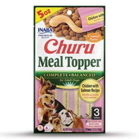 Inaba Churu Meal Topper Chicken with Salmon Recipe for Adult Dogs