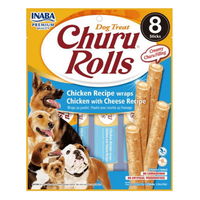 Inaba Churu Rolls Chicken Recipe wraps Chicken with Cheese Recipe Dog Treat