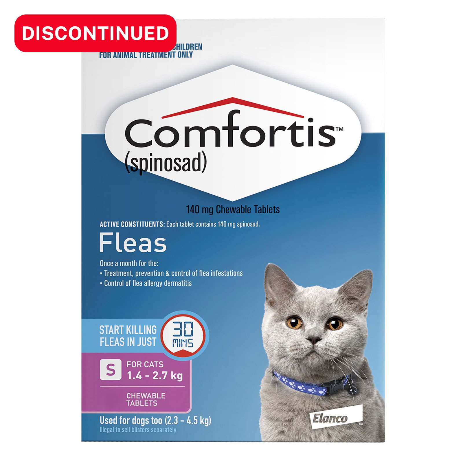 Comfortis For Small Cats 1.4-2.7 Kg (Pink)