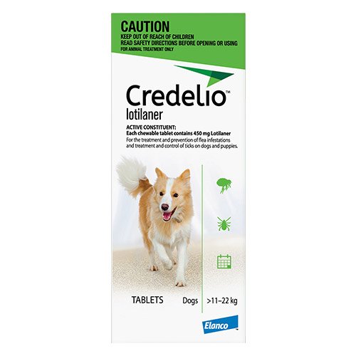Credelio For Medium Dogs Green 11 - 22kg 6 Pack