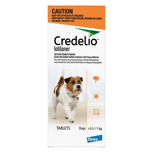 Credelio For Small Dogs Orange 5.5 - 11kg