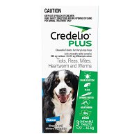 Credelio Plus For Extra Large Dogs 22 - 45 Kg Blue