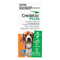 Credelio Plus For Medium Dogs 5.5 - 11 Kg Orange