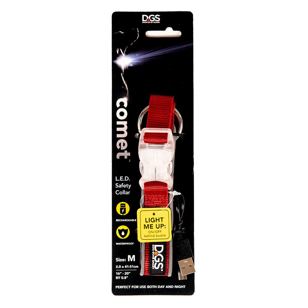 DGS Comet LED Safety Collar (Red)