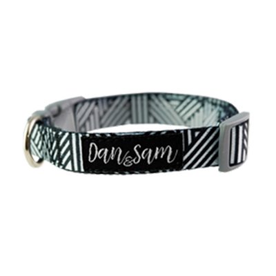 Dan & Sam - Dog - Adjustable Polyester Webbing Collar - Abstract