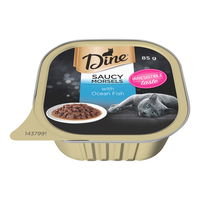 Dine Classic Collection Saucy Morsels with Ocean Fish Wet Cat Food 85gm