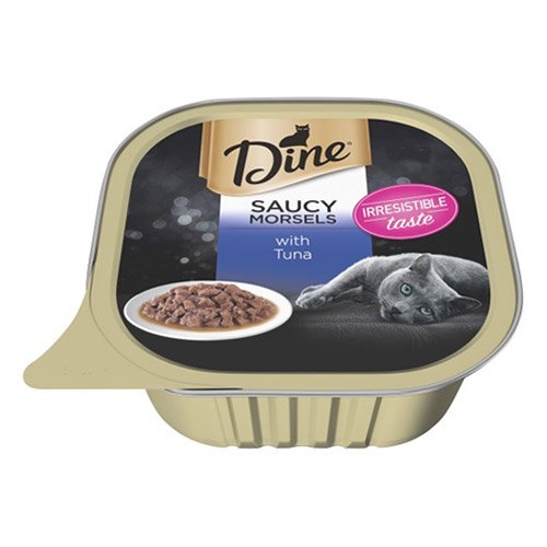Dine Cat Adult Saucy Morsels Tuna 85g X 14 Cans