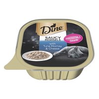 Dine Cat Adult Saucy Morsels Tuna Mornay with Cheese 85g X 14 Cans