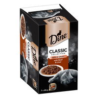 Dine Classic Collection Cuts in Gravy with Beef & Liver Wet Cat Food 85gm