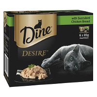 Dine Desire Multipack Adult Cat Wet Canned Food (Succulent Chicken Breast) 85g x 6