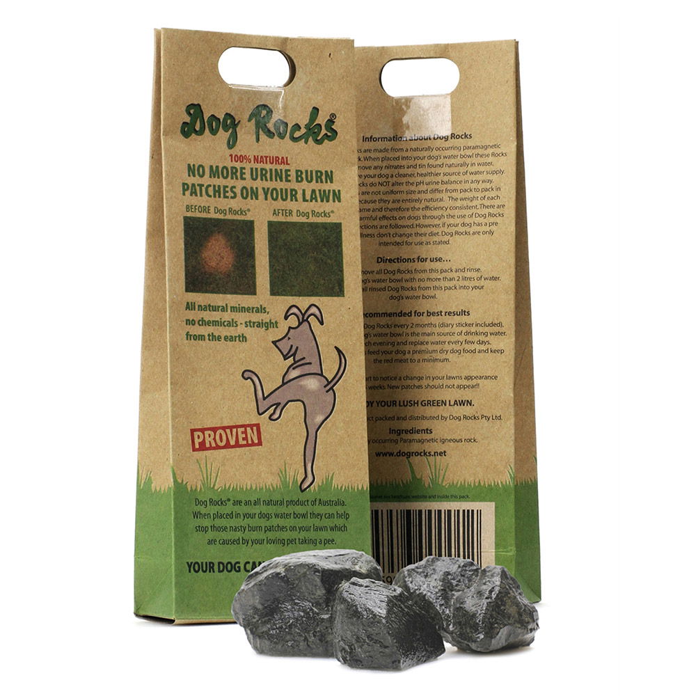 Dog Rocks No More Urine Burn Patches on Your Lawn