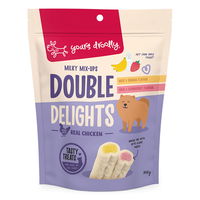 Yours Droolly Double Delights Real Chicken Tasty Dog Treats - Milky Mix-Ups