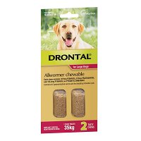 Drontal Wormers Chewables For Dogs Up To 35Kg (Red)
