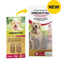 Drontal Wormers Chewables For Dogs Up To 35Kg (Red)