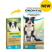 Drontal Wormers Tabs For Dogs 10Kg (Aqua)