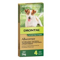 Drontal Wormers Tabs For Dogs 3Kg (Green)