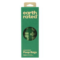 Earth Rated 300 Dog Poop Bags on Large Single Role - Unscented