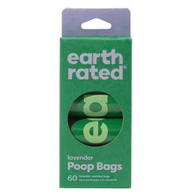 Earth Rated 60 Dog Poop bags on 4 Rolls
