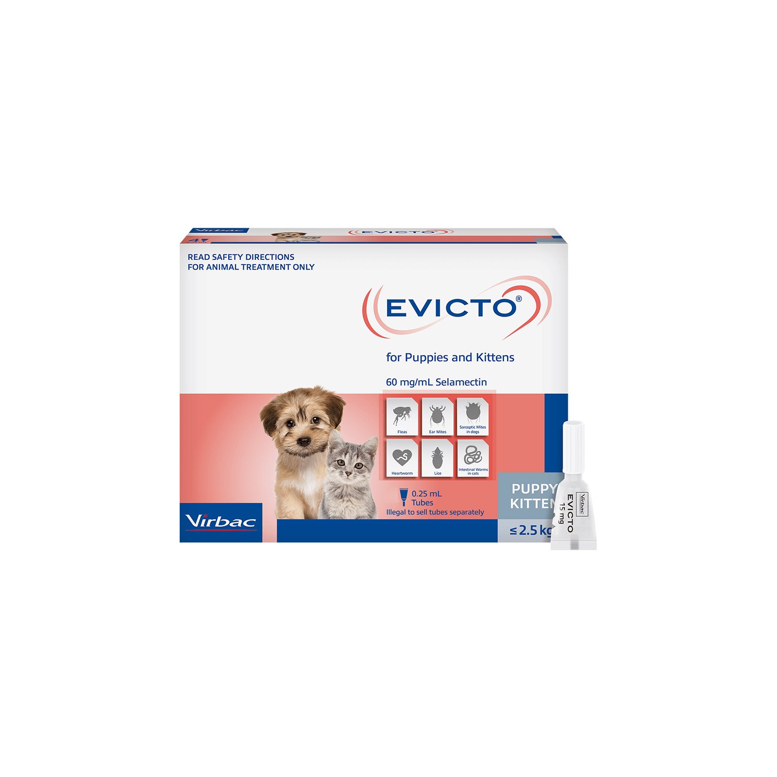 Evicto Spot-on FOR KITTENS 2.5KG (GREY)