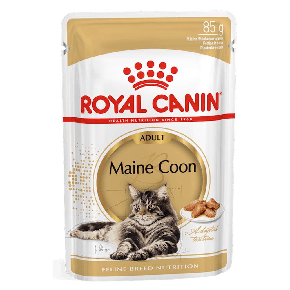 Royal Canin Maine Coon In Gravy Adult Over 15 Months Pouches Wet Cat Food