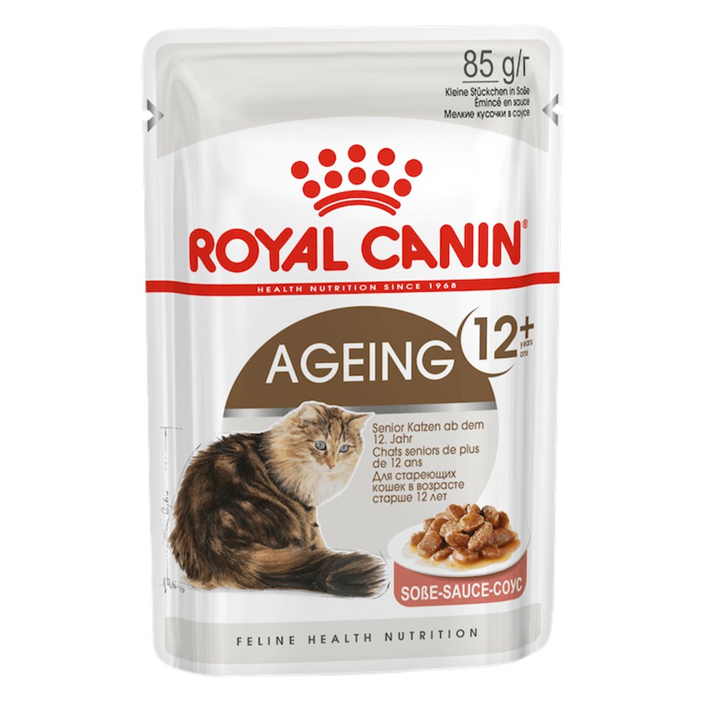Royal Canin Ageing In Gravy 12+ Years Mature Senior Pouches Wet Cat Food