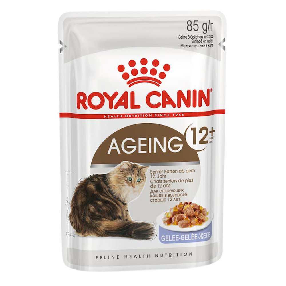 Royal Canin Ageing In Jelly 12+ Years Mature Senior Pouches Wet Cat Food