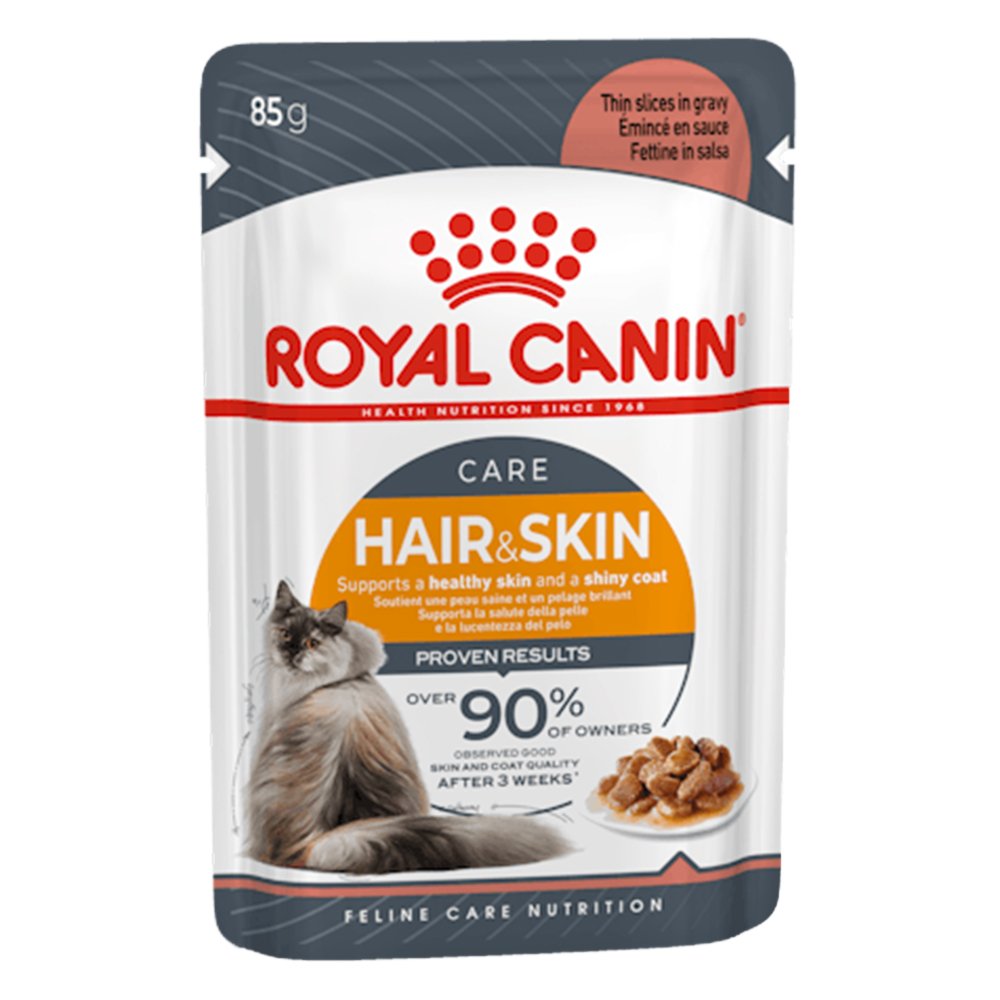 Royal Canin Hair & Skin Loaf Adult Wet Cat Food Pouches