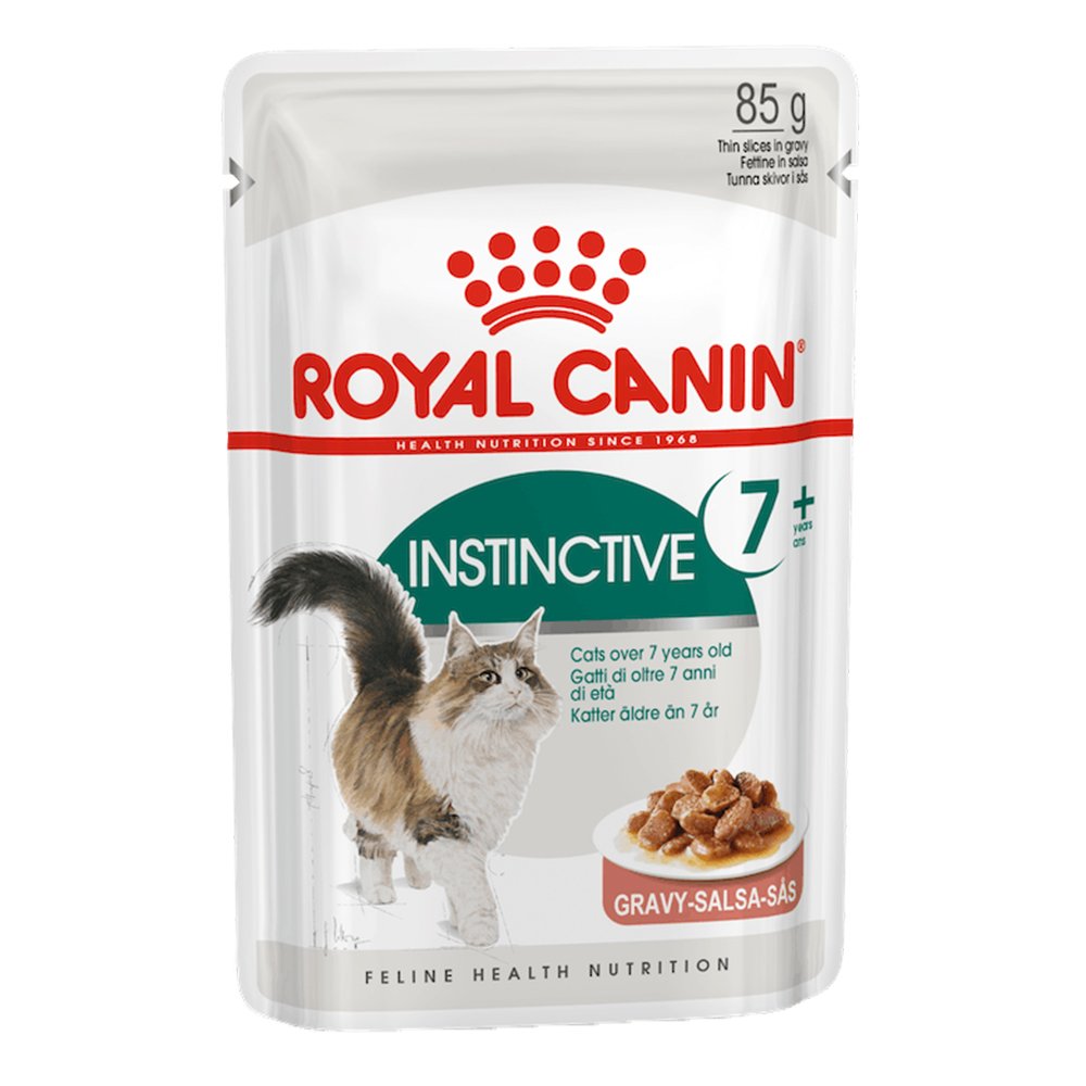 Royal Canin Instinctive In Gravy 7+ Years Adult Mature Pouches Wet Cat Food
