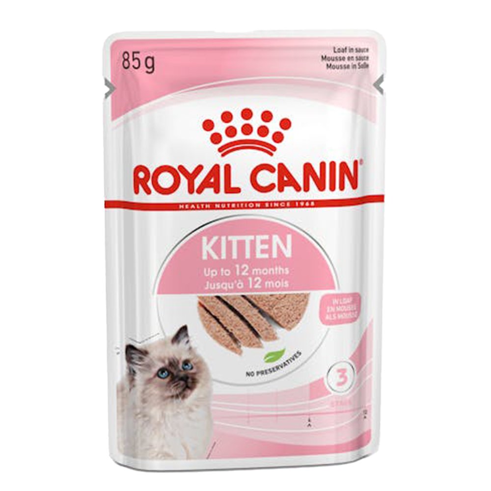 Royal Canin Kitten In Loaf Pate Pouches Wet Cat Food