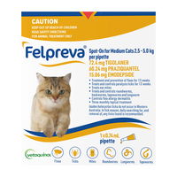 Felpreva Spot-On for Medium Cats 2.5 to 5kg