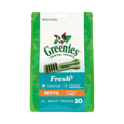 Greenies Fresh Dental Dog Treats Petite 7 - 11kg 340 Gm