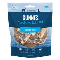 Gunni's Taste of Iceland Dog Treats Cod Skin Chips 