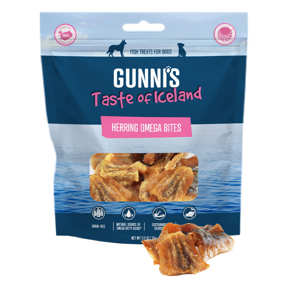 Gunni's Taste of Iceland Herring Omega Bites Dog Treats