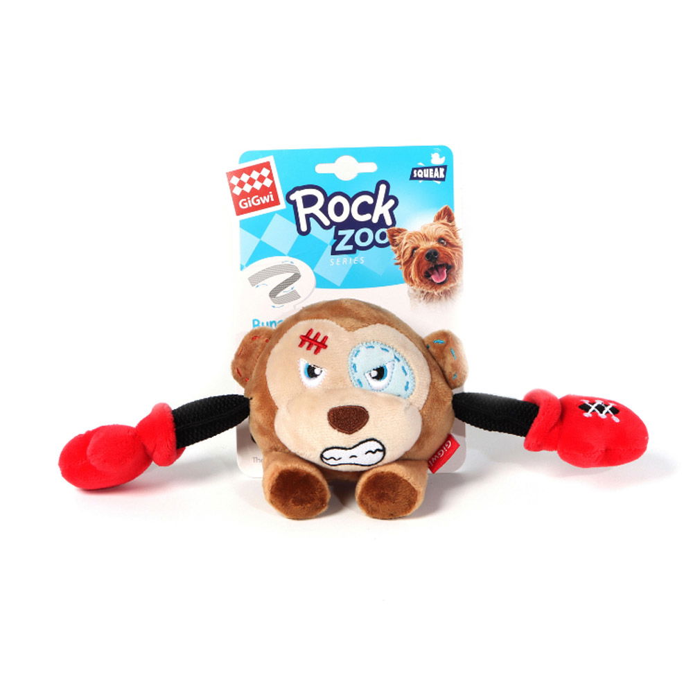 GiGwi Squeak Rock Zoo Toy for Dogs