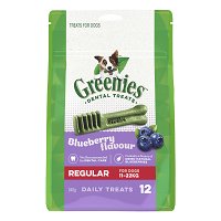 Greenies Blueberry Dental Treats For Dogs - Regular (11-22 kg) for Dogs 340g
