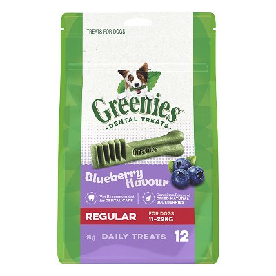 Greenies Blueberry Dental Treats For Dogs - Regular (11-22 kg)
