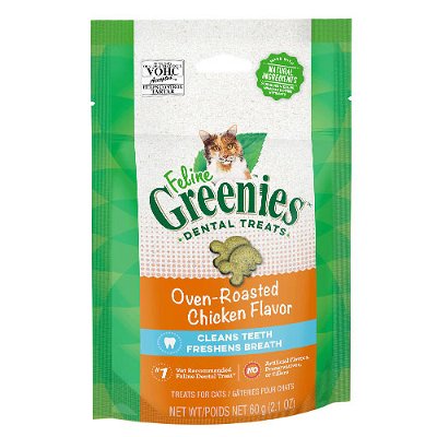 Greenies Feline Roasted Chicken Flavour Dental Treats For Cats