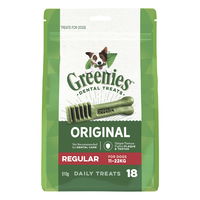 Greenies Original Dental Dog Treats Regular 11 - 22kg