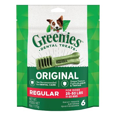 Greenies Original Dental Treats For Dogs - Regular (11-22 kg)