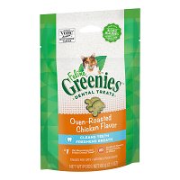 Greenies Feline Roasted Chicken Flavour Dental Treats For Cats 130 Gm
