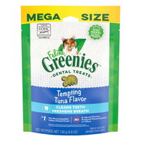 Greenies Feline Tempting Tuna Flavor Dental Cat Treats 130 Gm