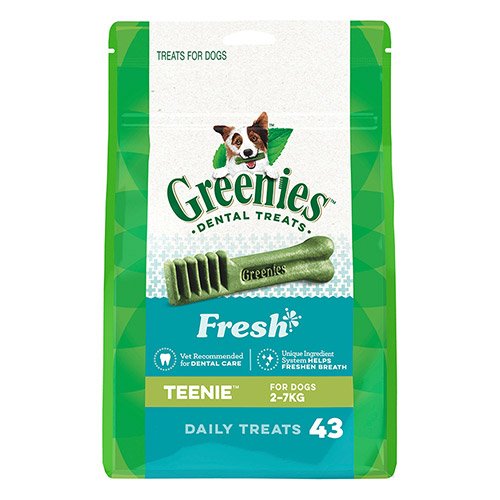 Greenies Fresh Dental Dog Treats For Dogs - Teenie (2-7 kg)