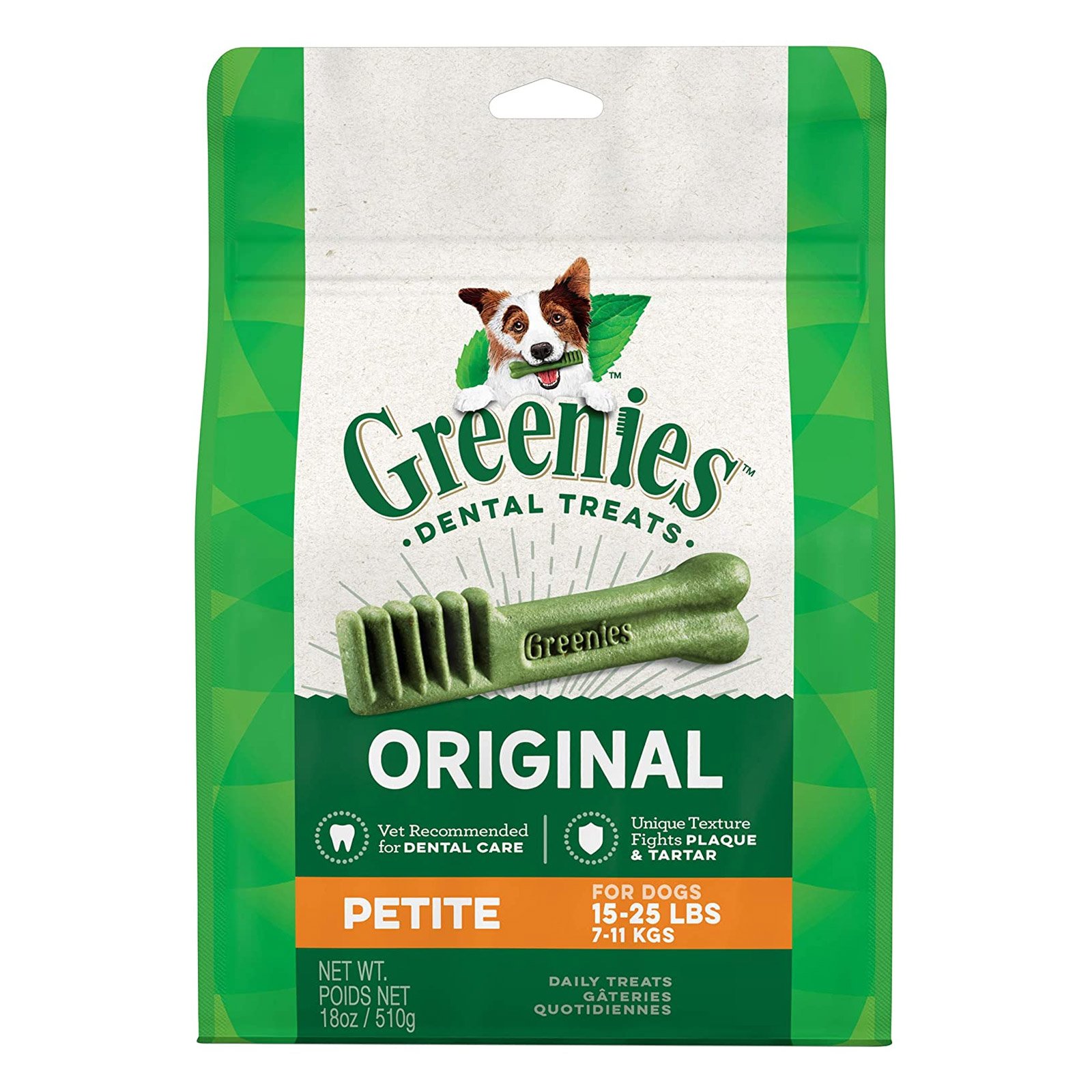 Greenies Original Dental Treats For Dogs - Petite (7-11 kg)