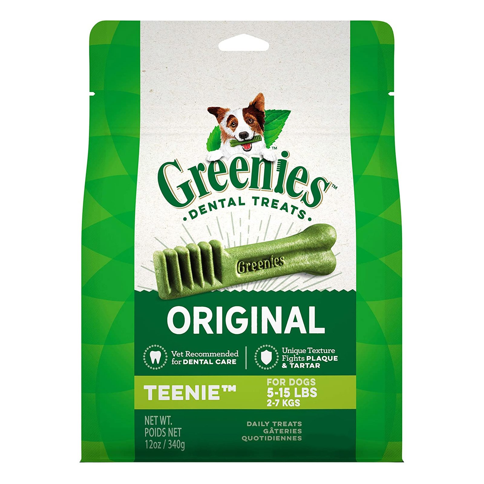Greenies Original Dental Treats Teenie For Dogs 2-7 Kg