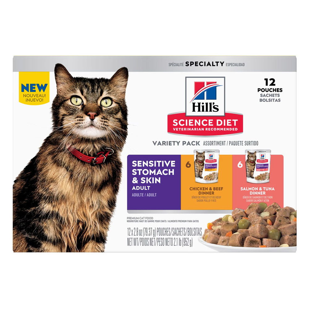 Hill's Science Diet Sensitive Stomach & Skin Adult Variety Pack Wet Cat Food