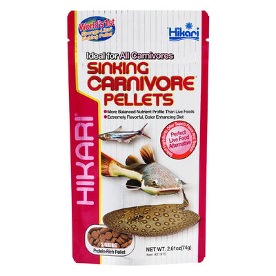 Hikari Sinking Carnivore Pellets Color Enhancing Fish Food