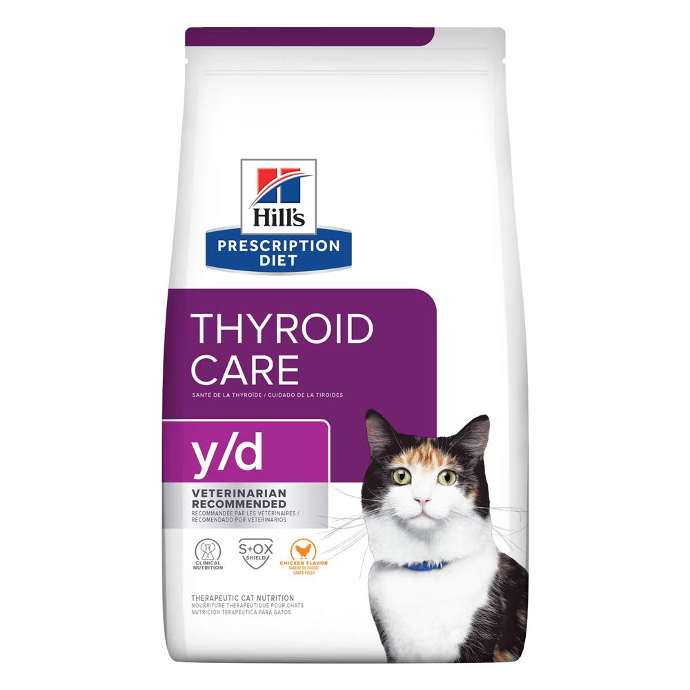 Hill's Prescription Diet y/d Thyroid Care Chicken Flavour Dry Cat Food